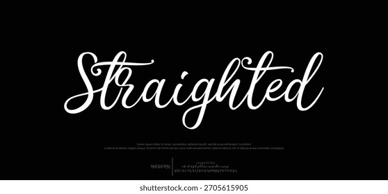 firma Caligrafía de fuentes Logotipo Script Pincel Tipo de fuente Letras de fuentes escritas a mano