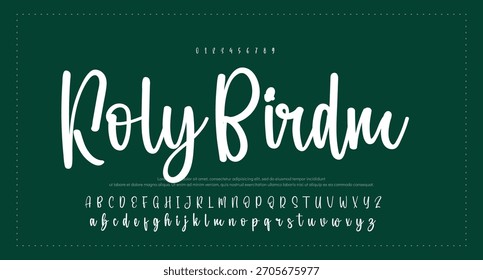 Signature Font Calligraphy Logotype Script Brush Tipo de fuente Letras de fuentes escritas a mano