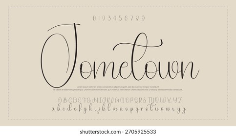 firma Caligrafía de fuentes Logotipo Script Pincel Tipo de fuente Letras de fuentes escritas a mano 
