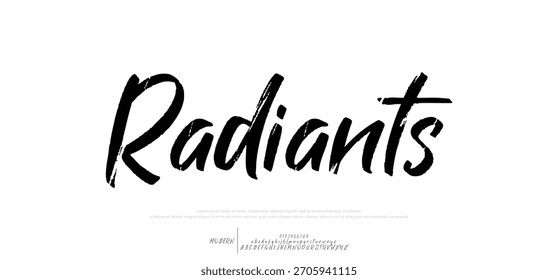 Signature Font Calligraphy Logotype Script Brush Tipo de fuente Letras de fuentes escritas a mano