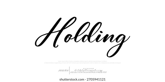 Signature Font Calligraphy Logotype Script Brush Tipo de fuente Letras de fuentes escritas a mano