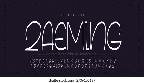 Signature Font Calligraphy Logotype Script Tipo de fuente Letras de fuentes escritas a mano