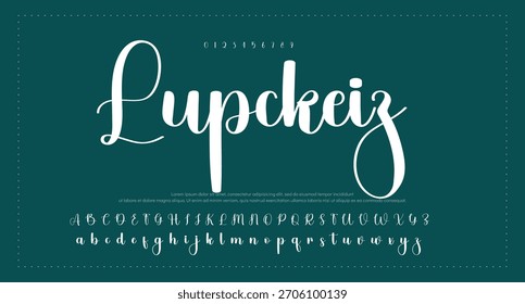 Signature Font Calligraphy Logotype Script Tipo de fuente Letras de fuentes escritas a mano