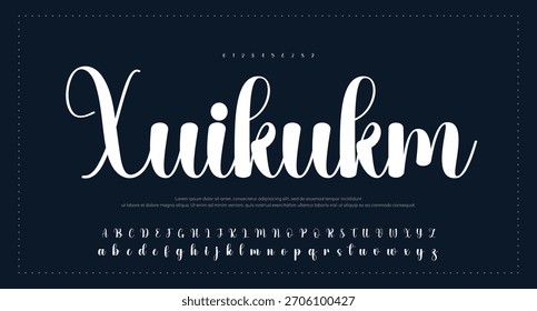 firma Caligrafía de fuentes Logotipo Script Pincel Tipo de fuente Letras de fuentes escritas a mano
