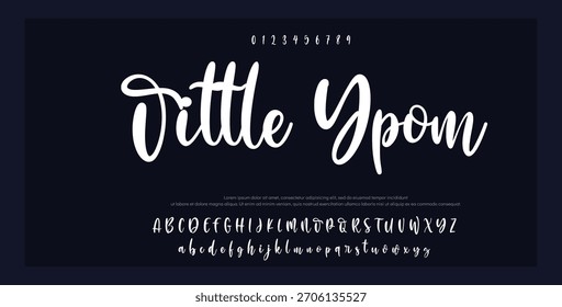 Signature Font Calligraphy Logotype Script Brush Tipo de fuente Letras de fuentes escritas a mano