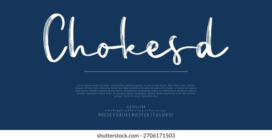 Signature Font Calligraphy Logotype Script Brush Tipo de fuente Letras de fuentes escritas a mano