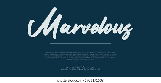 assinatura Fonte Caligrafia Tipo de Logotipo Script Pincel Tipo de Fonte Letras de fonte manuscritas