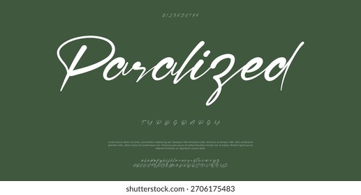 Signature Font Calligraphy Logotype Script Brush Tipo de fuente Letras de fuentes escritas a mano