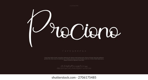 Signature Font Calligraphy Logotype Script Brush Tipo de fuente Letras de fuentes escritas a mano