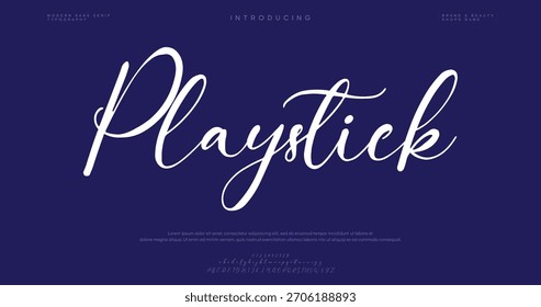 Signature Font Calligraphy Logotype Script Tipo de fuente Letras de fuentes escritas a mano