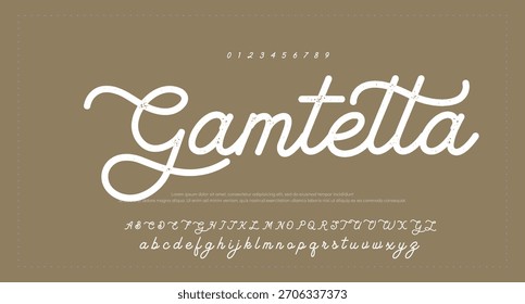 Signature Font Calligraphy Logotype Script Brush Tipo de fuente Letras de fuentes escritas a mano
