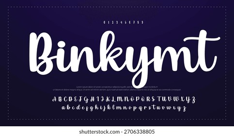 Signatur Schriftart Kalligrafie Logotyp Skript Pinsel Schriftart Schriftart Schriftart handschriftlich