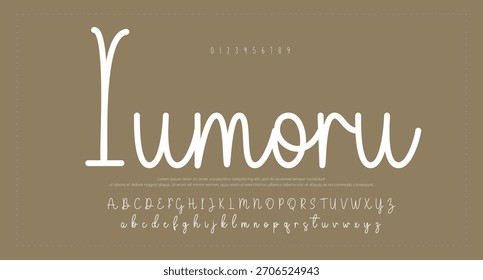 Signature Font Calligraphy Logotype Script Brush Tipo de fuente Letras de fuentes escritas a mano