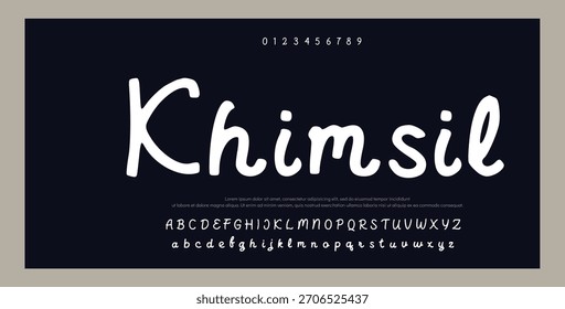 Fonte da Assinatura Caligrafia Logotipo Script Pincel Tipo Fonte Letras de fonte manuscritas