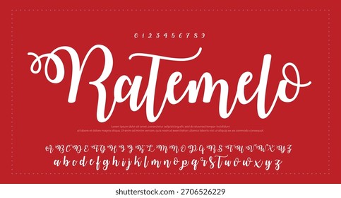 firma Caligrafía de fuentes Logotipo Script Pincel Tipo de fuente Letras de fuentes escritas a mano