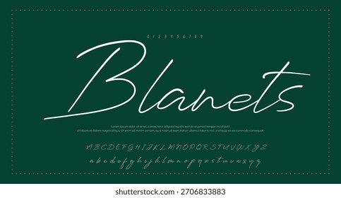 firma Caligrafía de fuentes Logotipo Script Pincel Tipo de fuente Letras de fuentes escritas a mano 