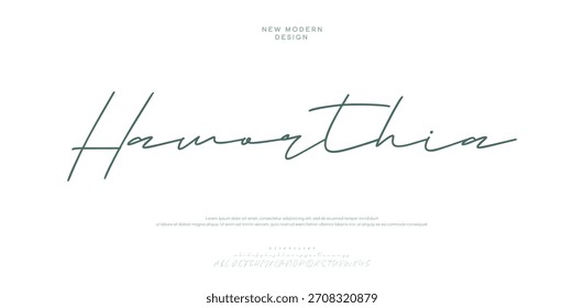 Signature Font Calligraphy Logotype Script Brush Tipo de fuente Letras de fuentes escritas a mano