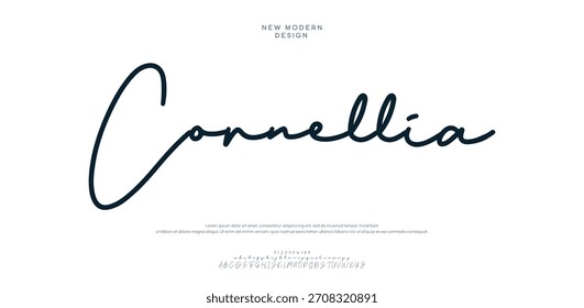 Signature Font Calligraphy Logotype Script Brush Tipo de fuente Letras de fuentes escritas a mano