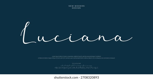 Signature Font Calligraphy Logotype Script Brush Tipo de fuente Letras de fuentes escritas a mano