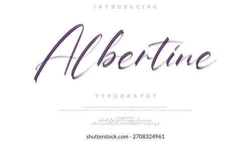 Signature Font Calligraphy Logotype Script Brush Font Type Font lettering handwritten