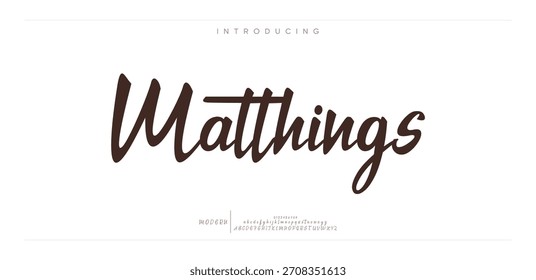 Signature Font Calligraphy Logotype Script Brush Tipo de fuente Letras de fuentes escritas a mano