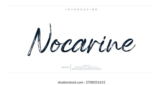 Signature Font Calligraphy Logotype Script Brush Tipo de fuente Letras de fuentes escritas a mano