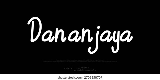 Signature Font Calligraphy Logotype Script Brush Tipo de fuente Letras de fuentes escritas a mano