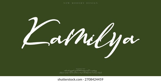 Signature Font Calligraphy Logotype Script Brush Tipo de fuente Letras de fuentes escritas a mano