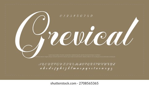 Signature Font Calligraphy Logotype Script Brush Tipo de fuente Letras de fuentes escritas a mano