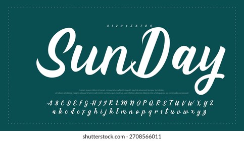 firma Caligrafía de fuentes Logotipo Script Pincel Tipo de fuente Letras de fuentes escritas a mano