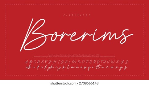 firma Caligrafía de fuentes Logotipo Script Pincel Tipo de fuente Letras de fuentes escritas a mano