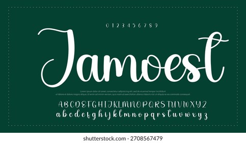 firma Caligrafía de fuentes Logotipo Script Pincel Tipo de fuente Letras de fuentes escritas a mano 