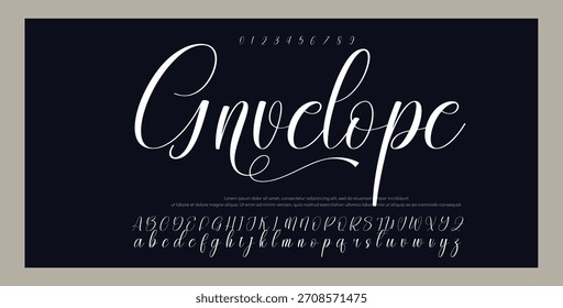 
signature Font Calligraphy Logotype Script Brush Font Type Font lettering handwritten. vector illustration  