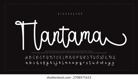 
firma Caligrafía de fuentes Logotipo Script Pincel Tipo de fuente Letras de fuentes escritas a mano 