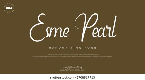 firma Caligrafía de fuentes Logotipo Script Pincel Tipo de fuente Letras de fuentes escritas a mano