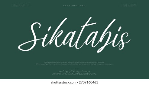 Signature Font Calligraphy Logotype Script Brush Tipo de fuente Letras de fuentes escritas a mano
