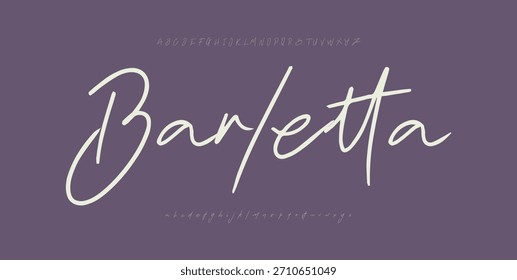 firma Caligrafía de fuentes Logotipo Script Pincel Tipo de fuente Letras de fuentes escritas a mano
