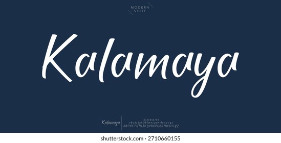 firma Caligrafía de fuentes Logotipo Script Pincel Tipo de fuente Letras de fuentes escritas a mano
