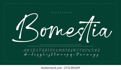 firma Caligrafía de fuentes Logotipo Script Pincel Tipo de fuente Letras de fuentes escritas a mano 