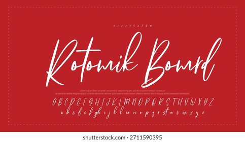 signature Font Calligraphy Logotype Script Brush Font Type Font lettering handwritten