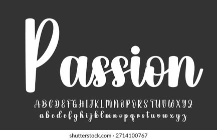 signature Font Calligraphy Logotype Script Brush Tipo de letra Letras de fuentes escritas a mano. Ilustración vectorial