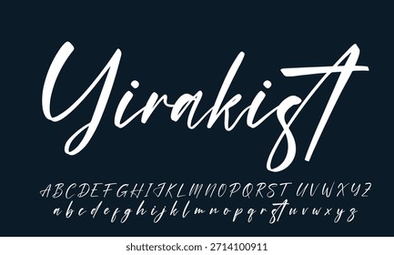 firma Caligrafía de fuentes Logotipo Script Pincel Tipo de fuente Letras de fuentes escritas a mano 