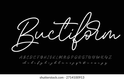 firma Caligrafía de fuentes Logotipo Script Pincel Tipo de fuente Letras de fuentes escritas a mano 
