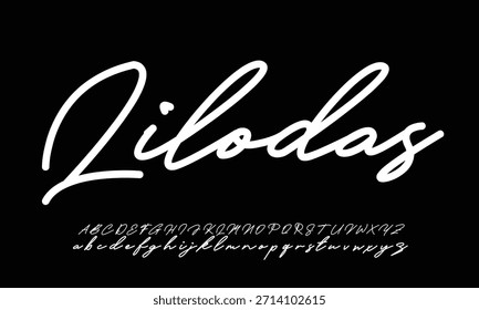 
firma Caligrafía de fuentes Logotipo Script Pincel Tipo de fuente Letras de fuentes escritas a mano  