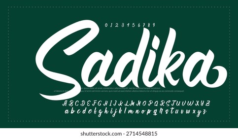 
signature Font Calligraphy Logotype Script Brush Tipo de letra Letras de fuentes escritas a mano. Ilustración vectorial  