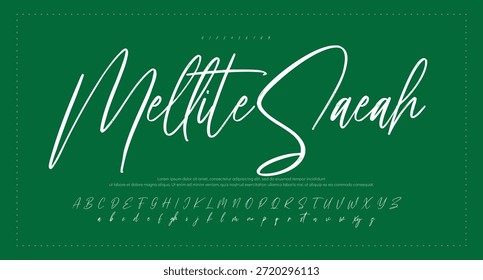 firma Caligrafía de fuentes Logotipo Script Pincel Tipo de fuente Letras de fuentes escritas a mano