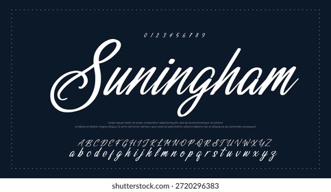 firma Caligrafía de fuentes Logotipo Script Pincel Tipo de fuente Letras de fuentes escritas a mano 
