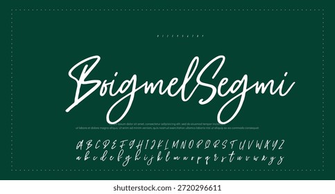 firma Caligrafía de fuentes Logotipo Script Pincel Tipo de fuente Letras de fuentes escritas a mano 