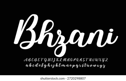 firma Caligrafía de fuentes Logotipo Script Pincel Tipo de fuente Letras de fuentes escritas a mano 