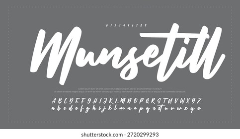firma Caligrafía de fuentes Logotipo Script Pincel Tipo de fuente Letras de fuentes escritas a mano